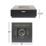 Modern Square Fire Pit With 50, 000 Btu