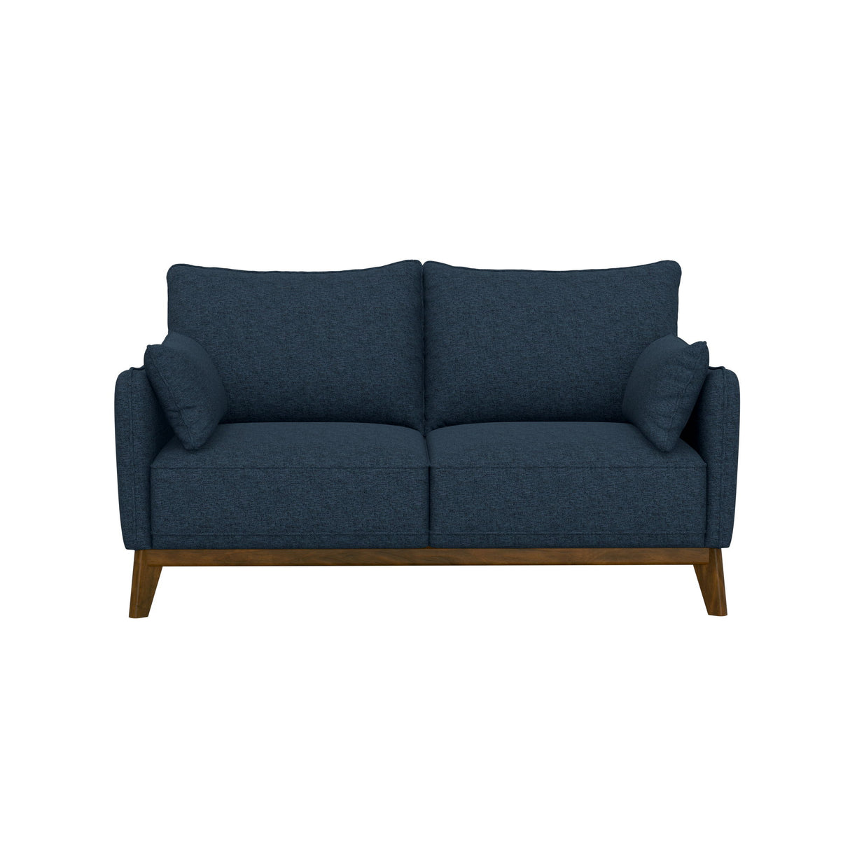Loveseat With Flared Legs - Blue