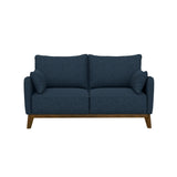 Loveseat With Flared Legs - Blue