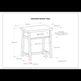 Sawhorse - Handcrafted Bedside Table