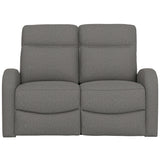 Manual Reclining Loveseat With Dual Seating Support For Living Room
