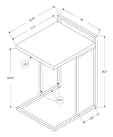 Accent Table, C - Shaped, Contemporary & Modern