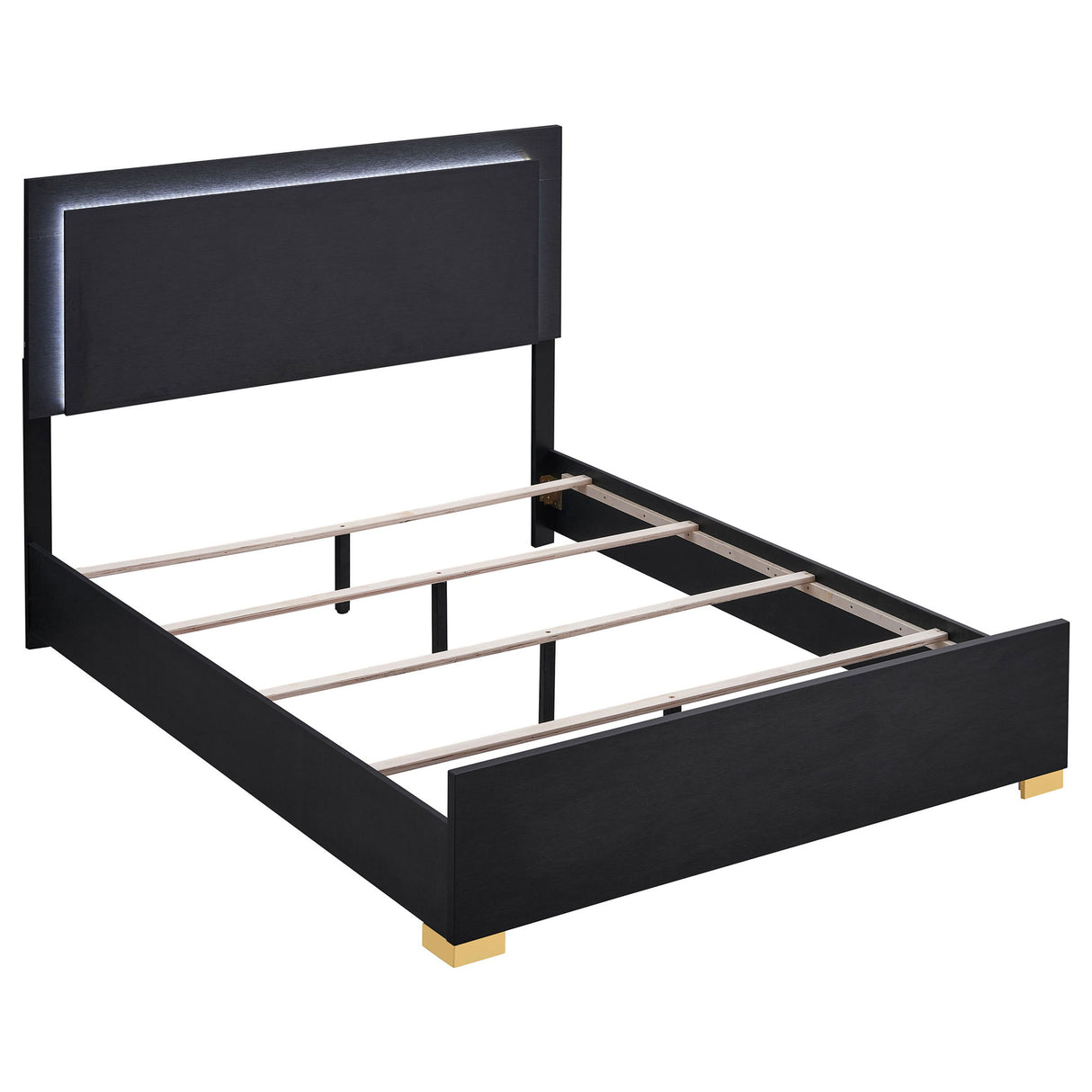 Jeremiah - LED Panel Bed With Touch Controlled Lighting