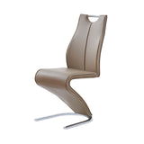 Tony - Dining Chairs (Set of 2) - Brown / Beige