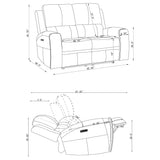 Boyce - Triple Power Reclining Loveseat With Independent Headrest