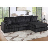 Sectional Sofa Set With Reversible Chaise, Living Room Furniture