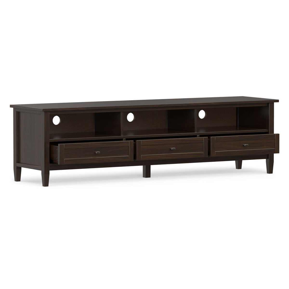 Warm Shaker - Low TV Media Stand - Brown