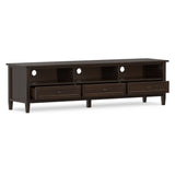 Warm Shaker - Low TV Media Stand - Brown