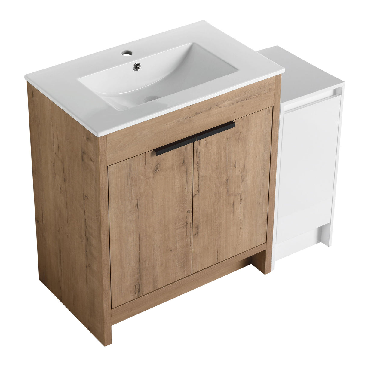 Freestanding Bathroom Vanity With Sink And Storage Cabinets, Soft Closing Doors