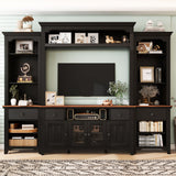 Extra Large TV Stand, Entertainment Center With Storage Cabinets