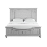 Queen Panel Bed - Gray - Wood