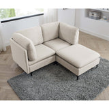 Upholstered Modular Sectional & Tall Legs