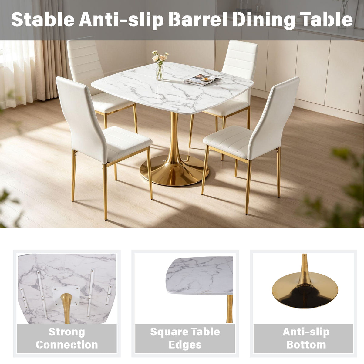 Modern Square Tulip Dining Table