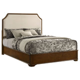 Leonide - Panel Bed With Upholstered Headboard