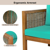2 Piece Outdoor Armchair Set With Cushion