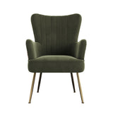 Accent Chair With Unique Print Fabric