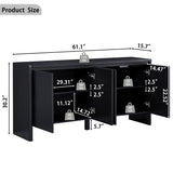 Sideboard Buffet Cabinet With Adjustable Shelves