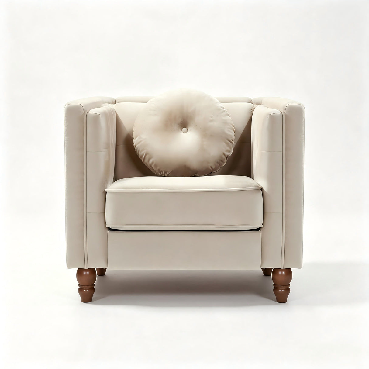 Chesterfield Accent Tufted Square Arm Side Chair