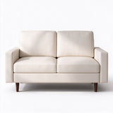 2 Seat Loveseat Sofa, Loose Back Cushion For Living Room
