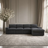 Modular Sectional Sofa, Reversible Set
