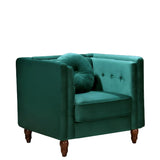 Chesterfield Accent Tufted Square Arm Side Chair