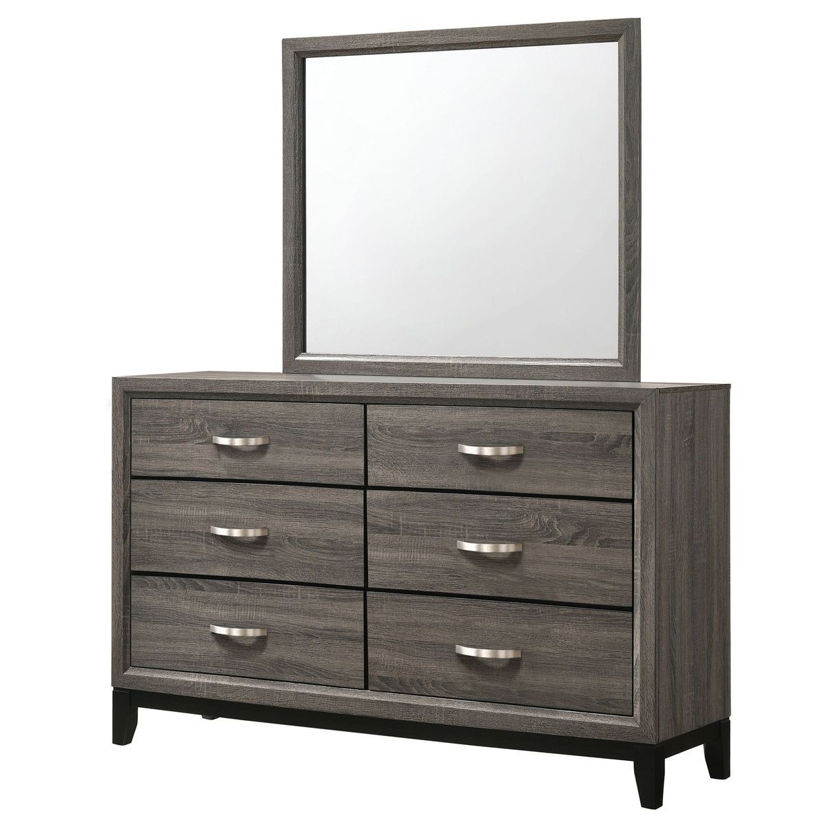 Cabrillo - 6 Drawer Dresser With Mirror - Gray