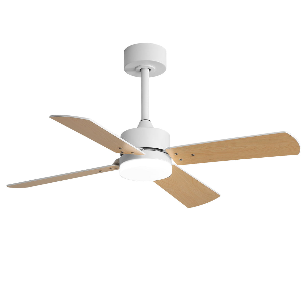 42" Ceiling Fan With Light And Memory Function, DC Reversible Motor, 4 Blades