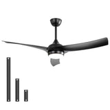 52" Ceiling Fan With 18W LED Light And Remote Control