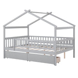 House Bed With 2 Drawers