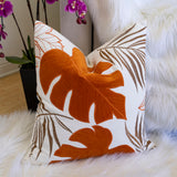 Autumn Vibes Leaf Accent Pillow