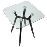 Clara - Mid Century Modern Square Table