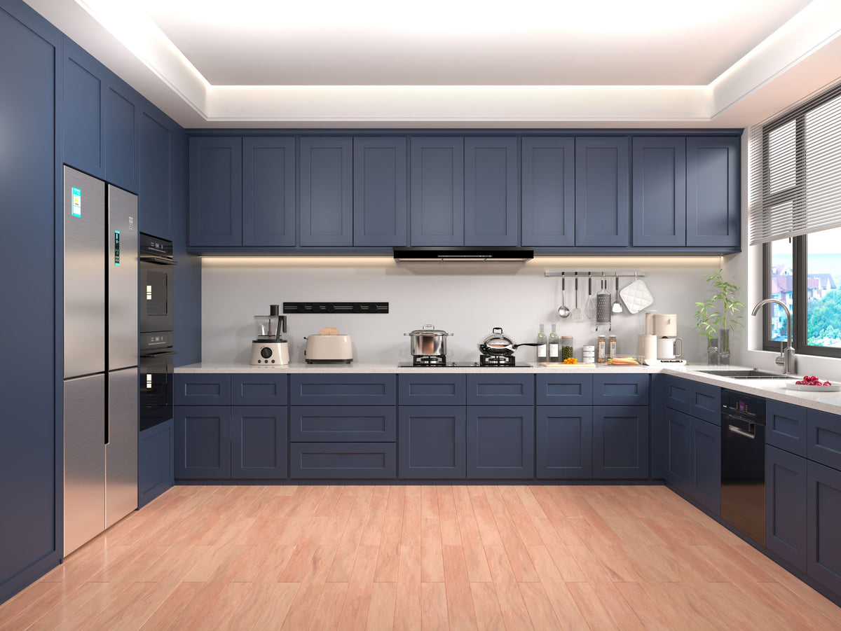 Shaker Base Cabinet With Soft-Close Drawer & Double Doors, Adjustable Shelf