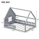 House Bed With Window And Fence