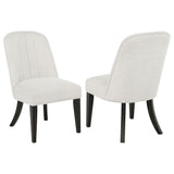 Bangor - Upholstered Dining Side Chair (Set of 2) - Black / Cream