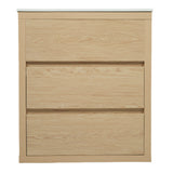 Double Sinks Bathroom Vanity Set With 2 Ceramic Basins