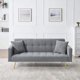 Teddy Fleece Sofa Bed With Luxurious Throw Pillows