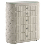 Santiago - 5 Drawer Chest Of Drawers - Ivory
