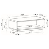 Fletcher - 2 Piece Coffee And End Table Set - Gloss White