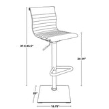 Masters - Contemporary Adjustable Barstool With Swivel