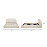 Archie Puffy Grounded - Upholstered Platform Bed