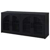 Shayne - 4 Door Sideboard With Arched Doors - Black