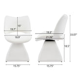 Modern Swivel Dining Chair With High Back
