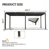 Louver Pergola Aluminium Frame & Louvers