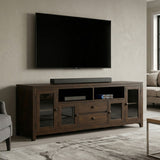Cosmopolitan - Wide TV Media Stand - Mahogany Brown