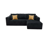L - Shape Full Compressed Upholstered Sectional