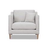 Chair With High Track Arms - Beige