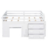 Loft Bed With Cabinet And Shelf
