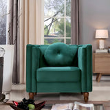 Chesterfield Accent Tufted Square Arm Side Chair