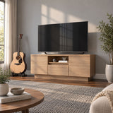 TV Stand For TVs Up To 50" With 1 Drawer And 2 Doors - Walnut