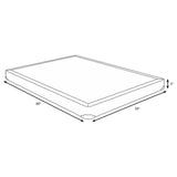 Low Profile Box Spring Foundation With Padded Slats And Breathable Design